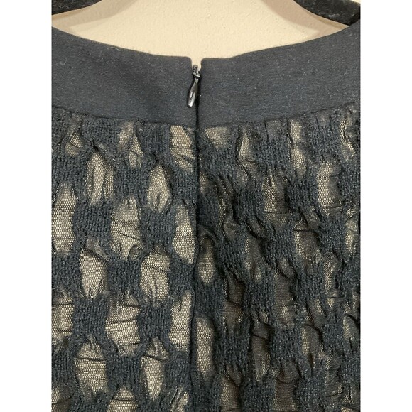 Sara Campbell Womens Mesh Overlay Midi Dress 4 Black Whimsigoth Cocktail Party - Picture 4 of 8